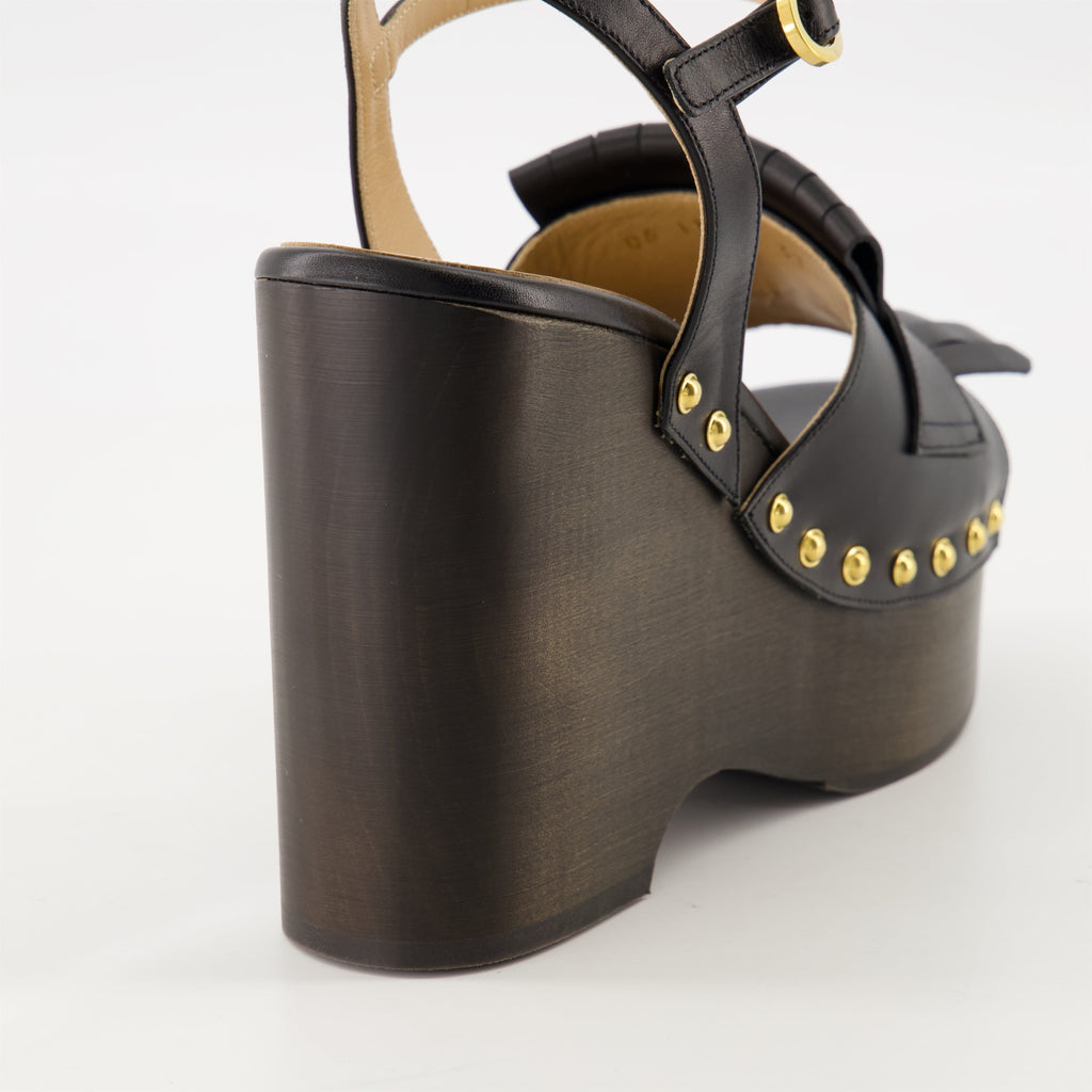 VLogo Wedge Sandals