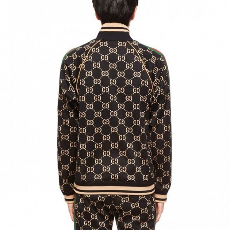 Monogram Jersey Zip-Up Jacket