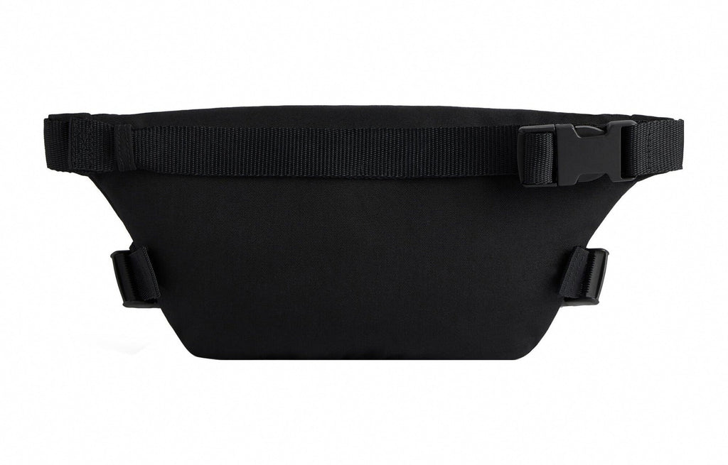 Logo Patch Canvas Belt Bag | Black