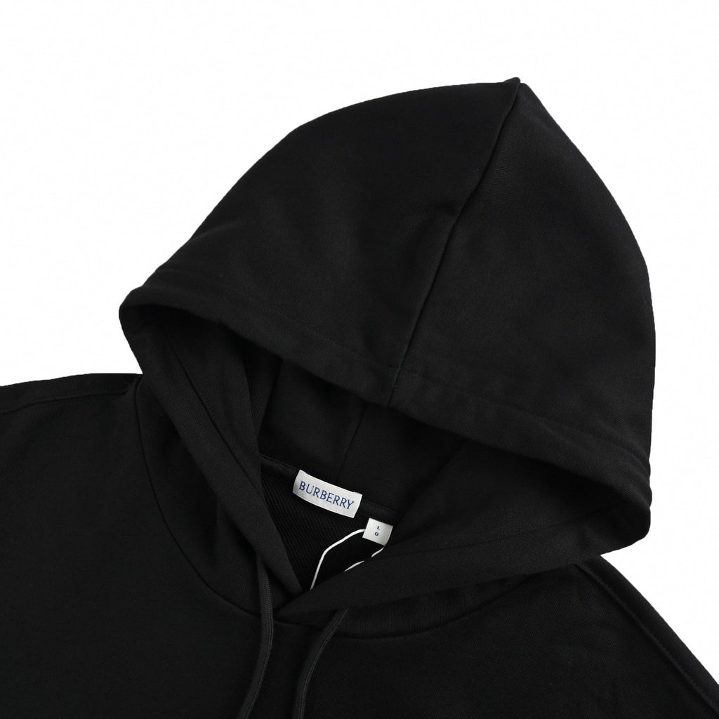Check Equestrian Knight Embroidered Cotton Tracksuit | Black