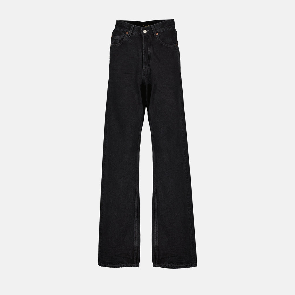 V-Waist Long Baggy Jeans