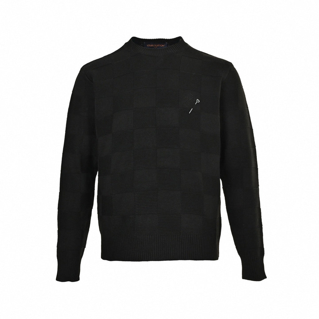 Damier Textured Sweater