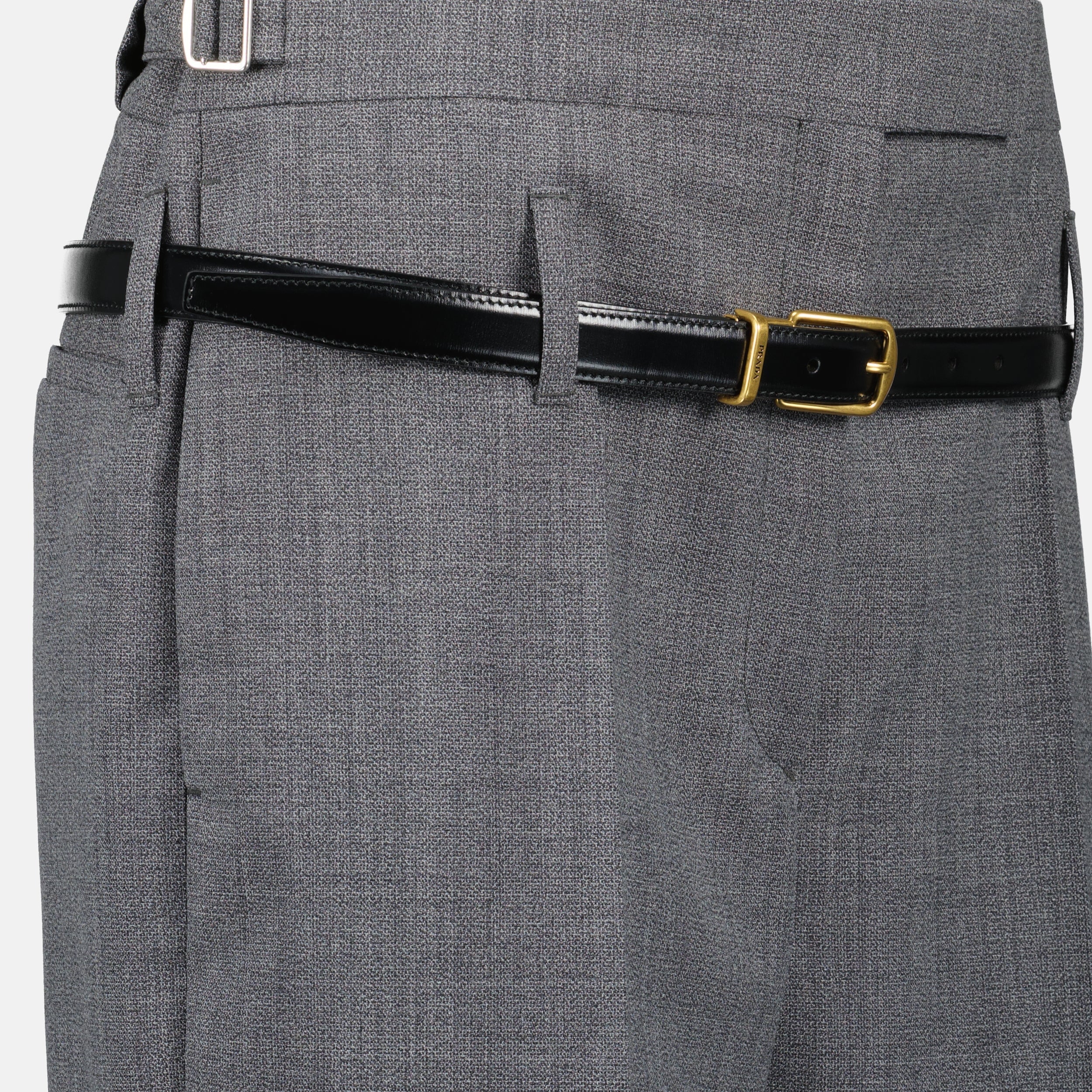 Gray Wool Pants