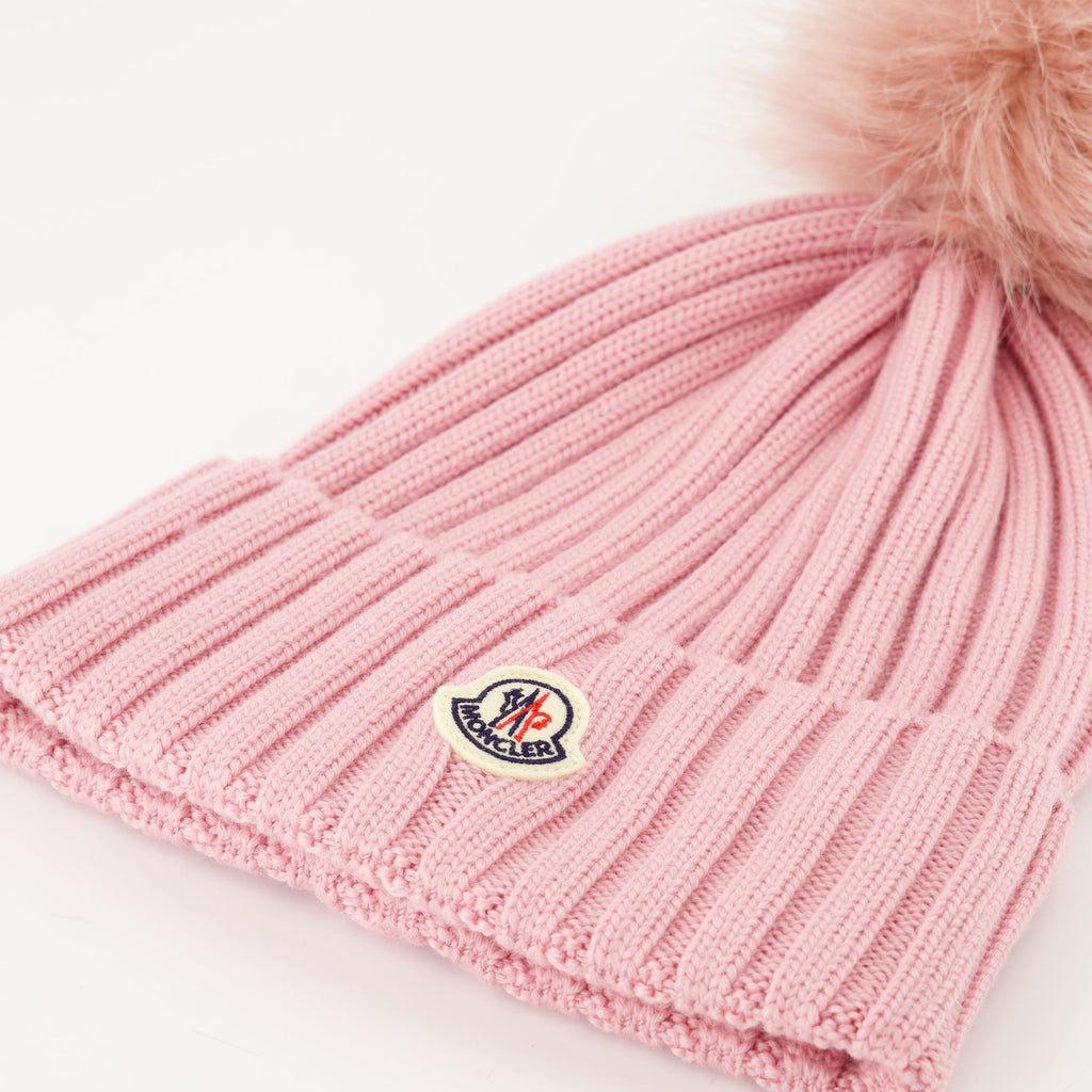 Wool Beanie with Pompom