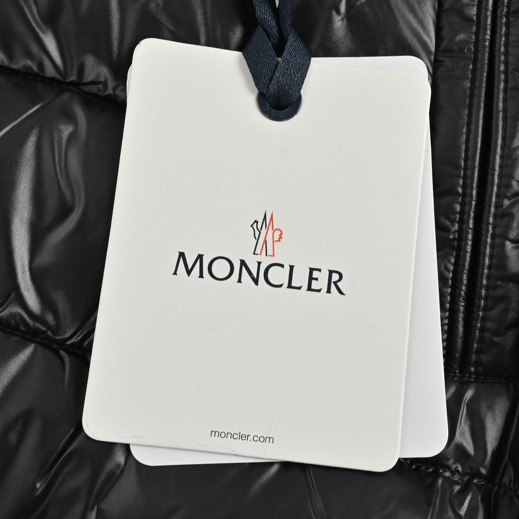 Glossy Quilted Puffer Jacket | Black