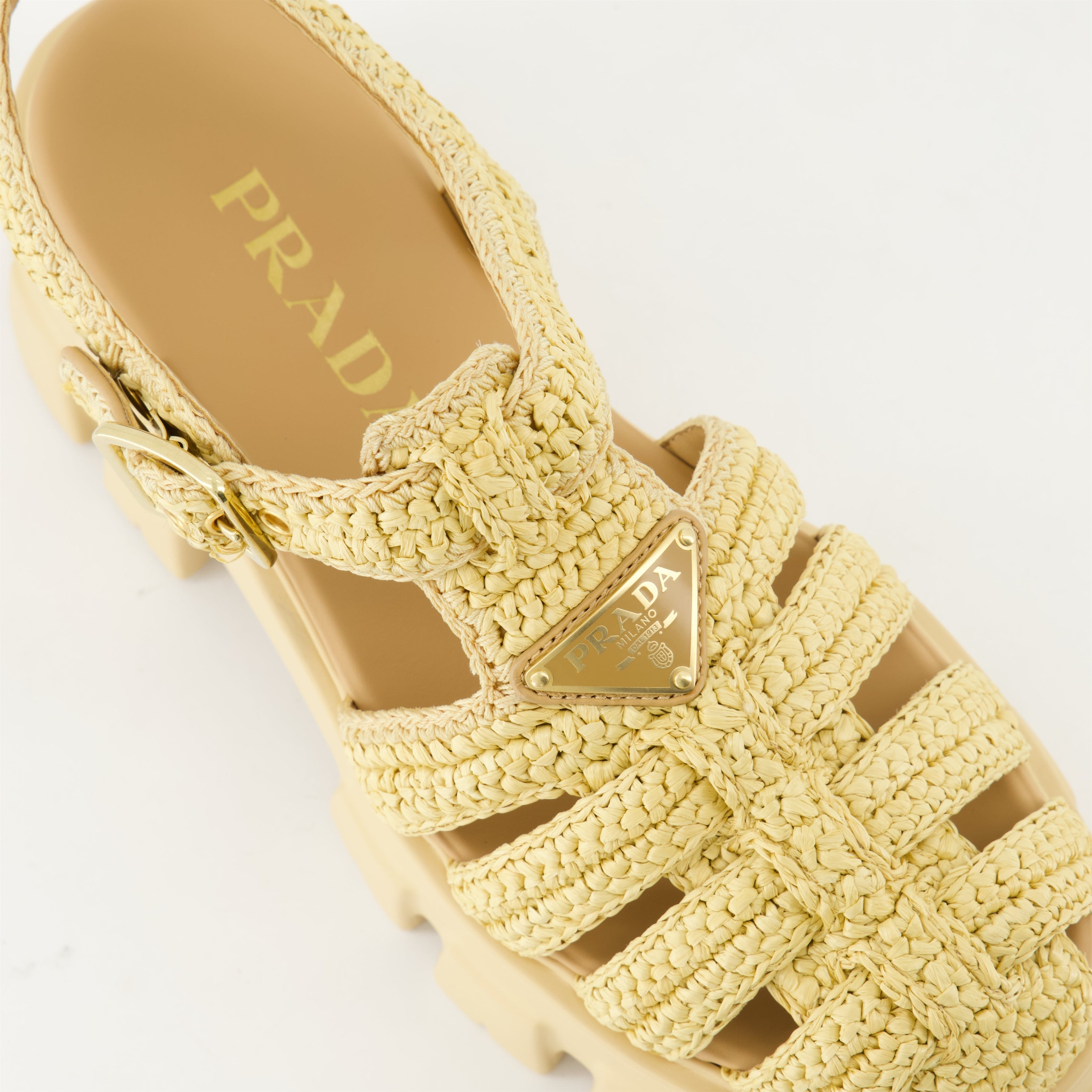 Monolith Raffia Sandals