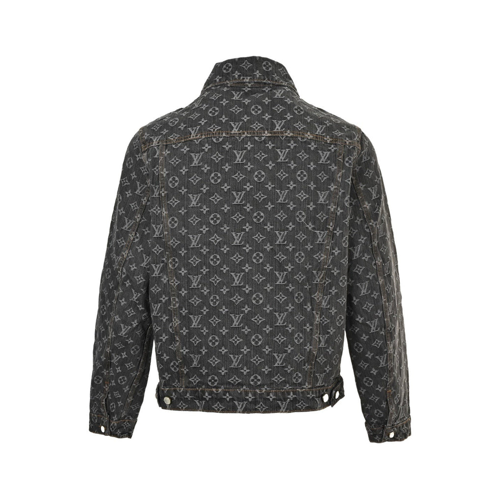 Monogram Denim Jacket | Washed Black