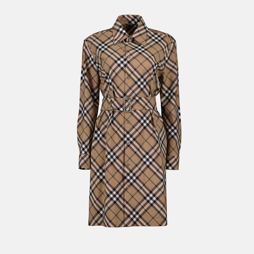Checked Shirt Dress