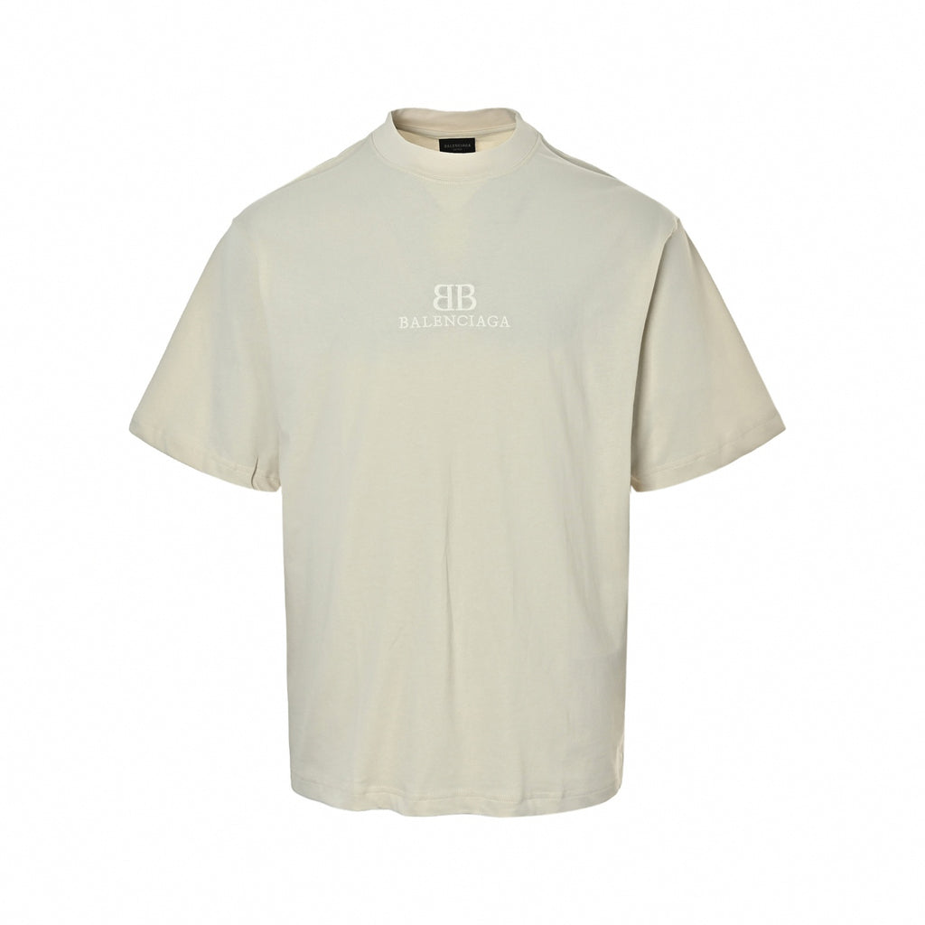 Tonal BB Logo Oversized T-Shirt | Cream