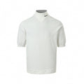 Mock Neck Logo Knit T-Shirt