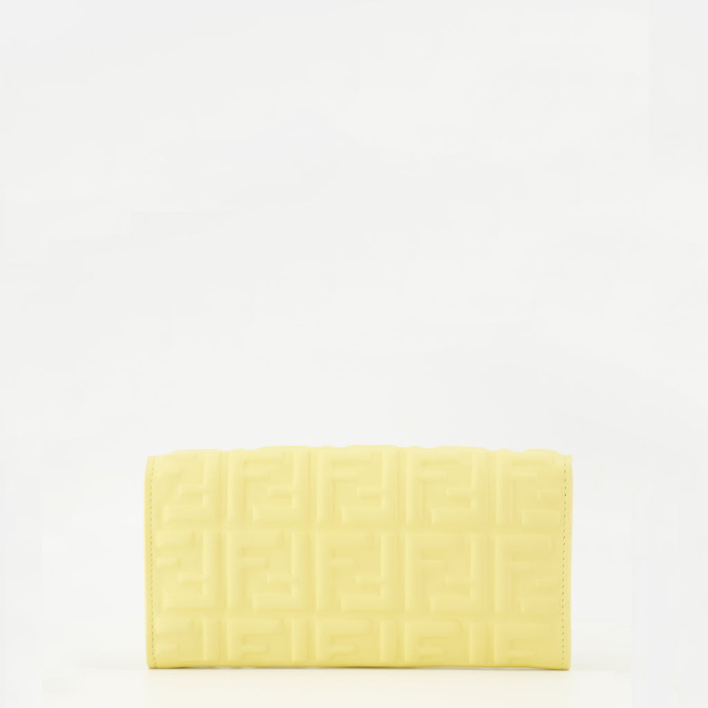 Yellow Chain Baguette Wallet