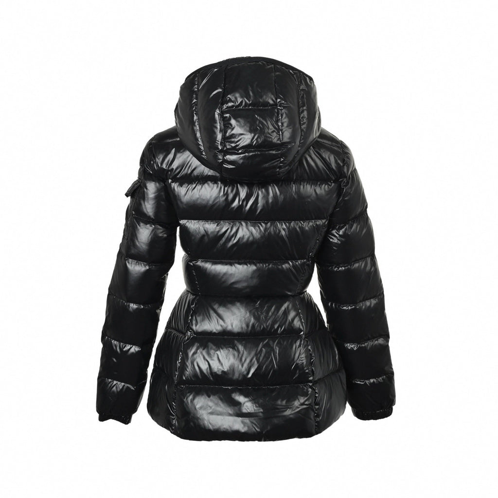 Glossy Hooded Puffer Jacket