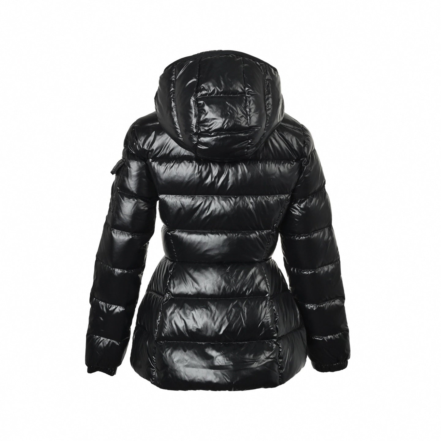 Glossy Hooded Puffer Jacket