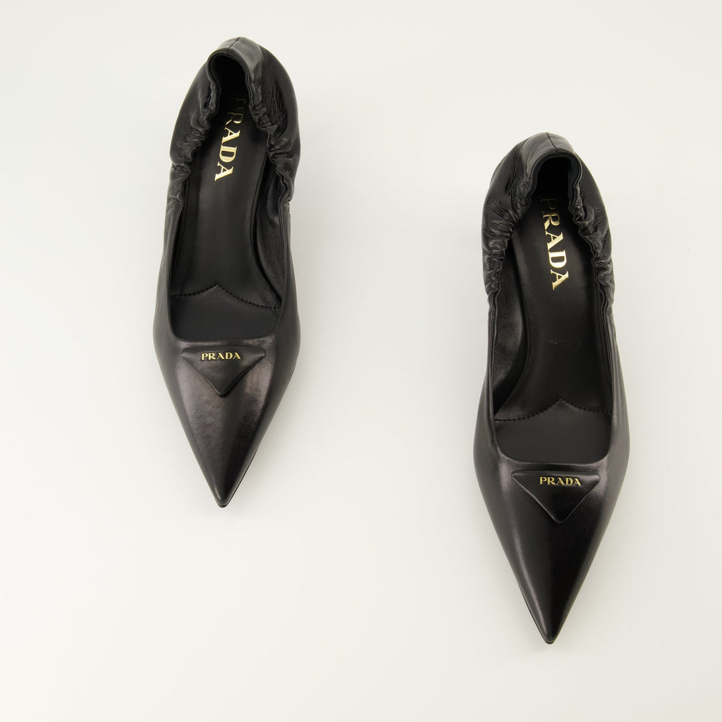 Worn Leather Pumps