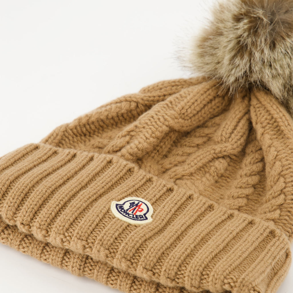 Cashmere Beanie with Pom Pom