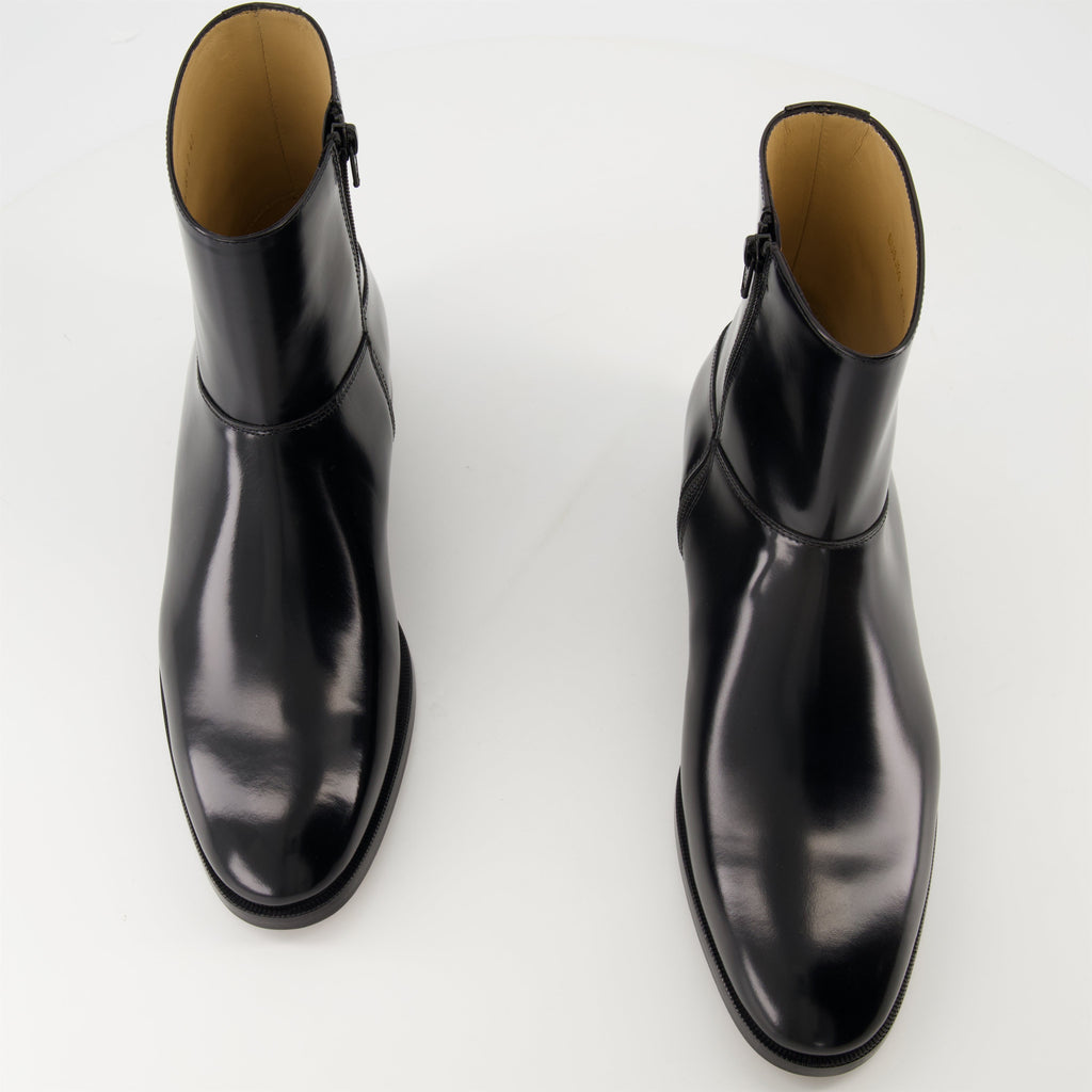 Pat Leather Ankle Boots