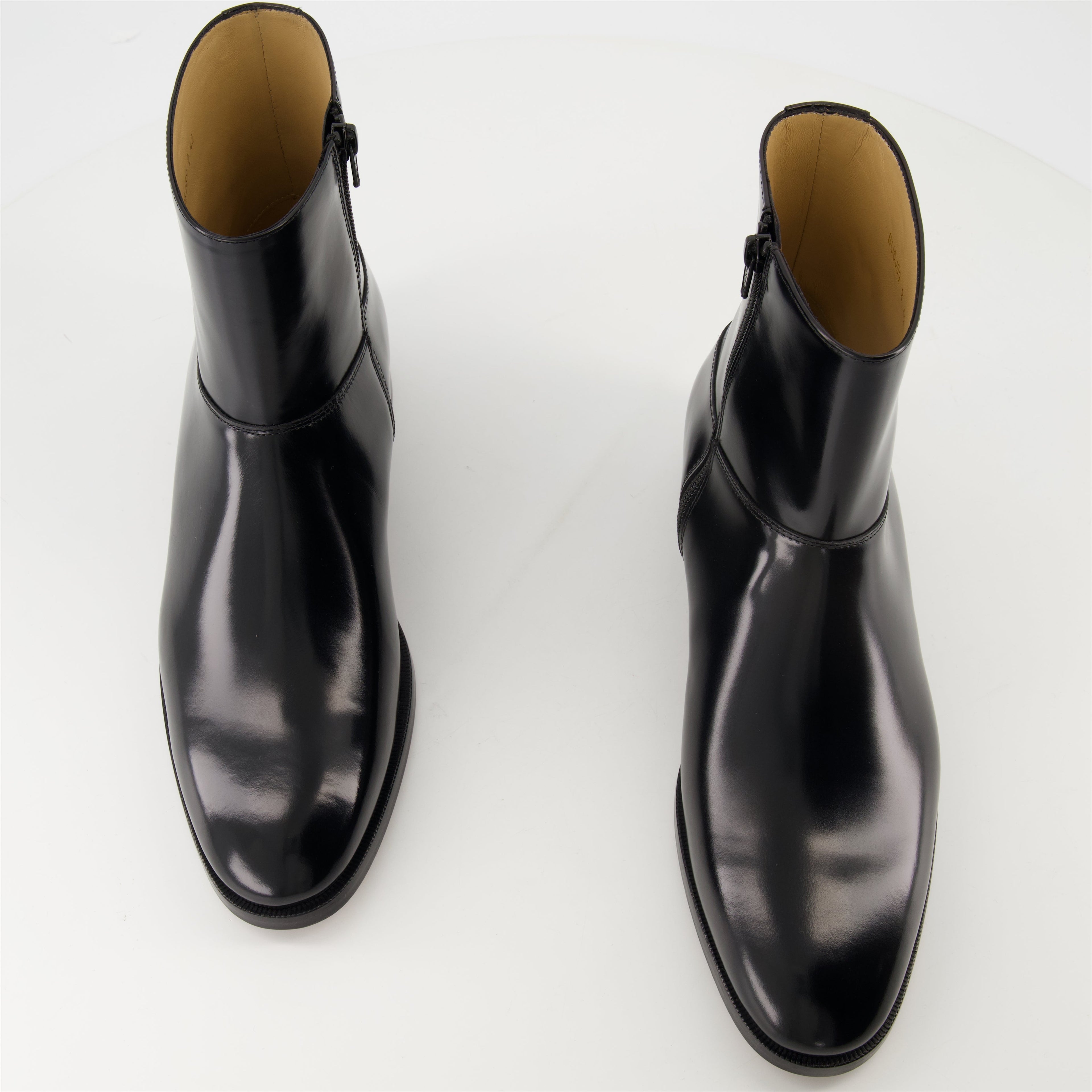 Pat Leather Ankle Boots