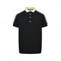 Web-Stripe Trim Polo Shirt