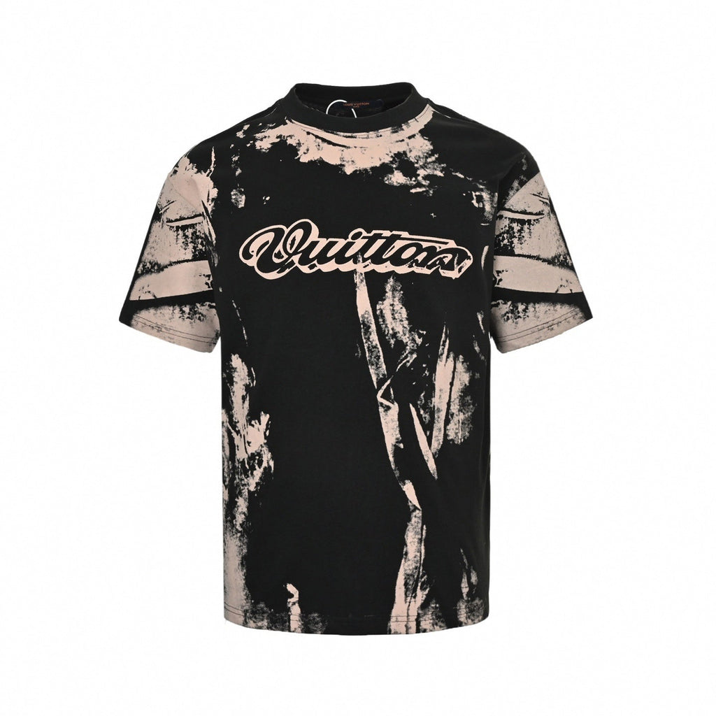 "Bleached" Vuitton Logo T-Shirt