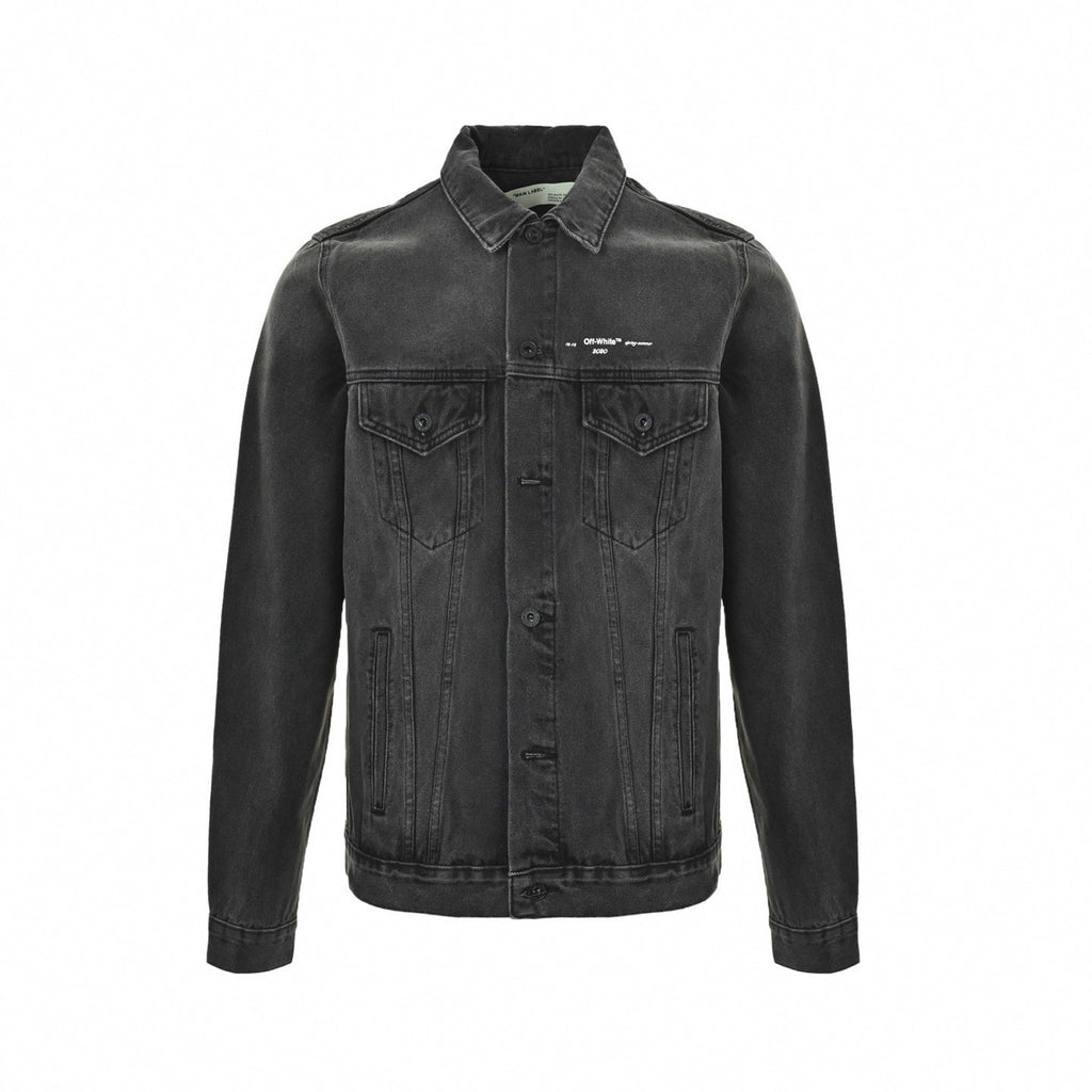 Tape Arrow Denim Jacket | Black