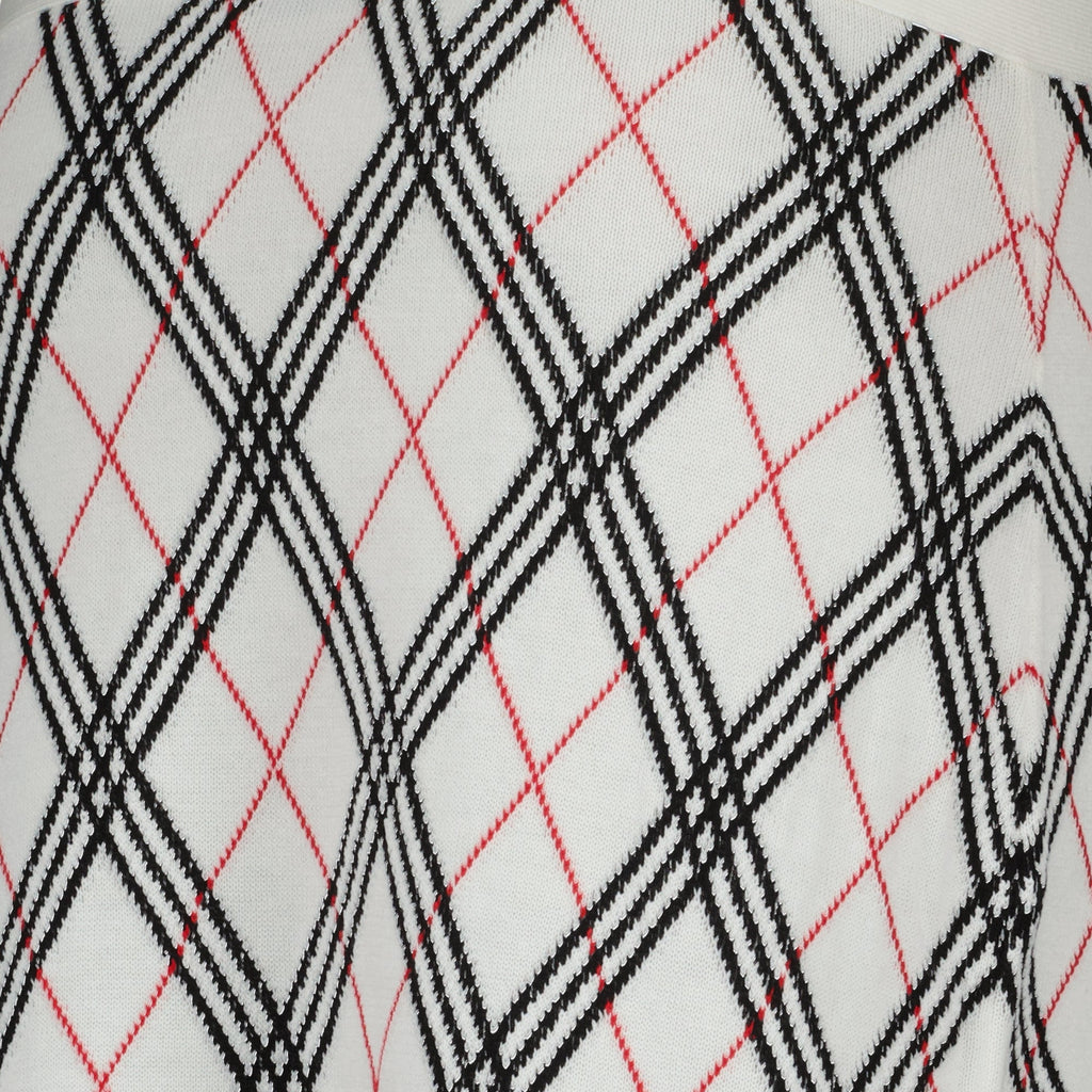 Midi Check Skirt