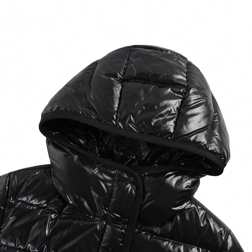 Glossy Hooded Puffer Jacket