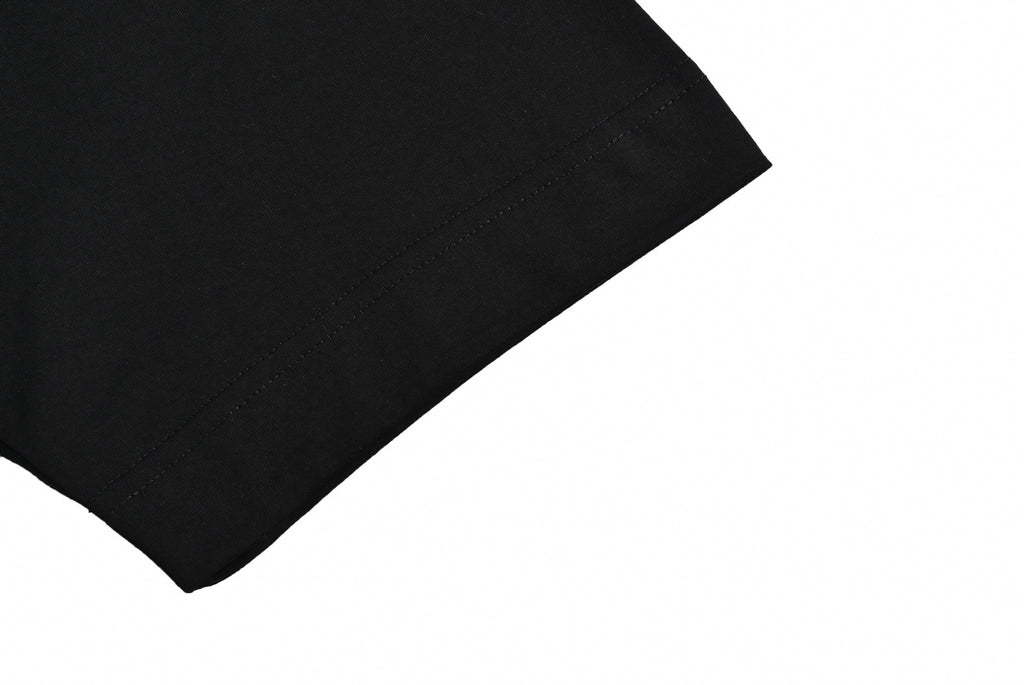 Mirrored Logo Celestial Print T-Shirt | Black