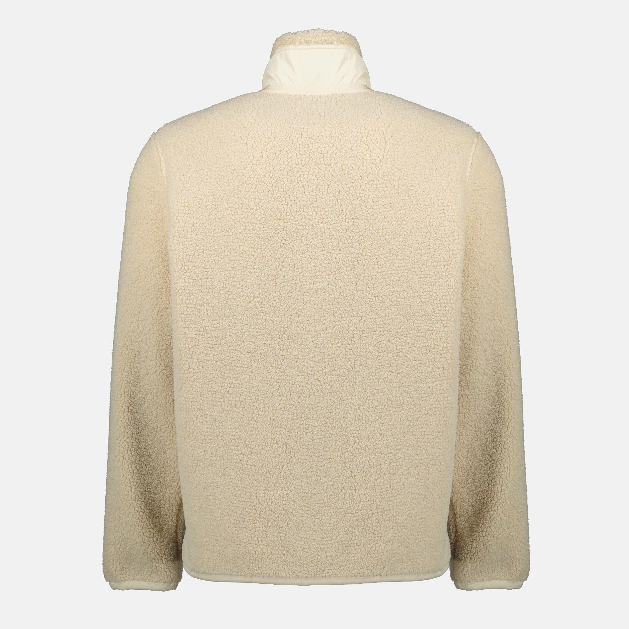 Beige Teddy Zip-Up Jacket
