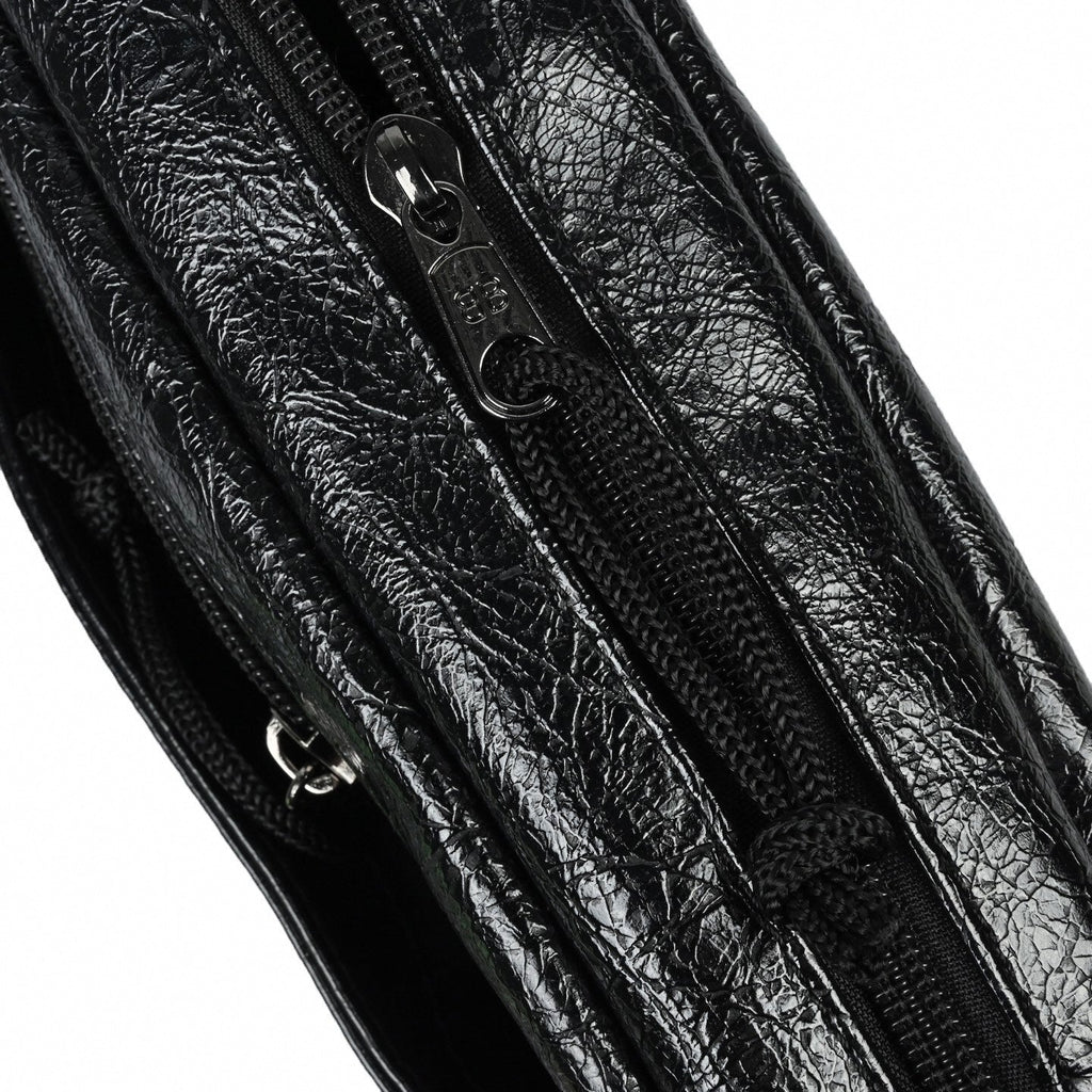 Lamborghini Shield Crinkled Crossbody | Black