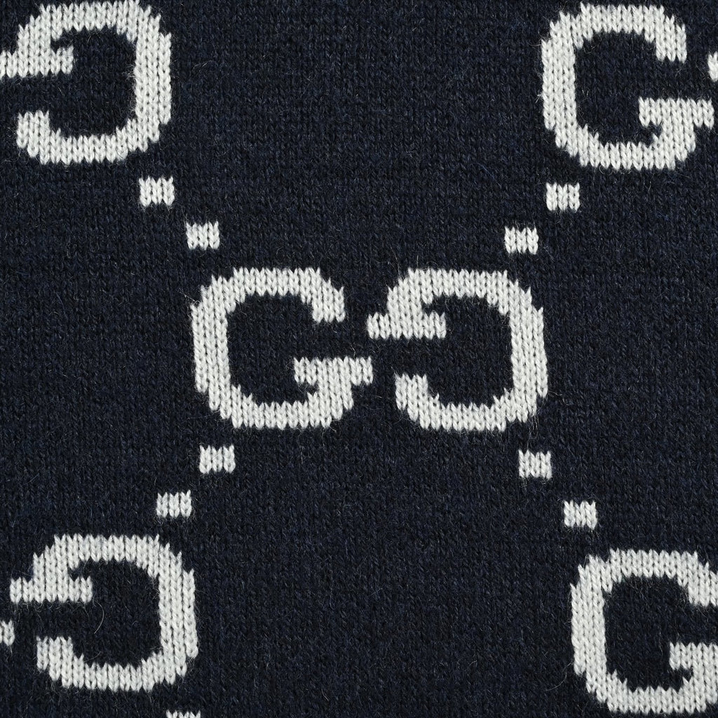 Reversible GG Monogram Cashmere Zip Jacket
