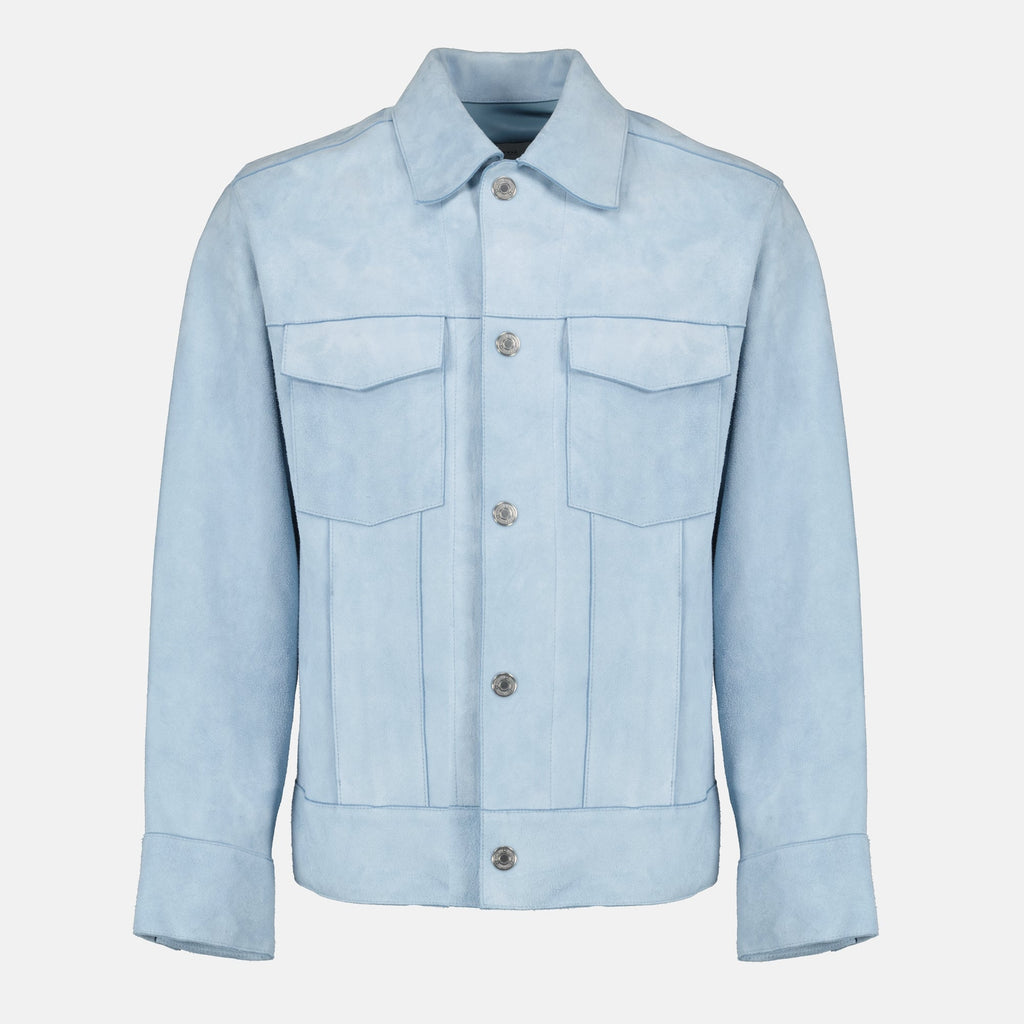 Blue Leather Jacket