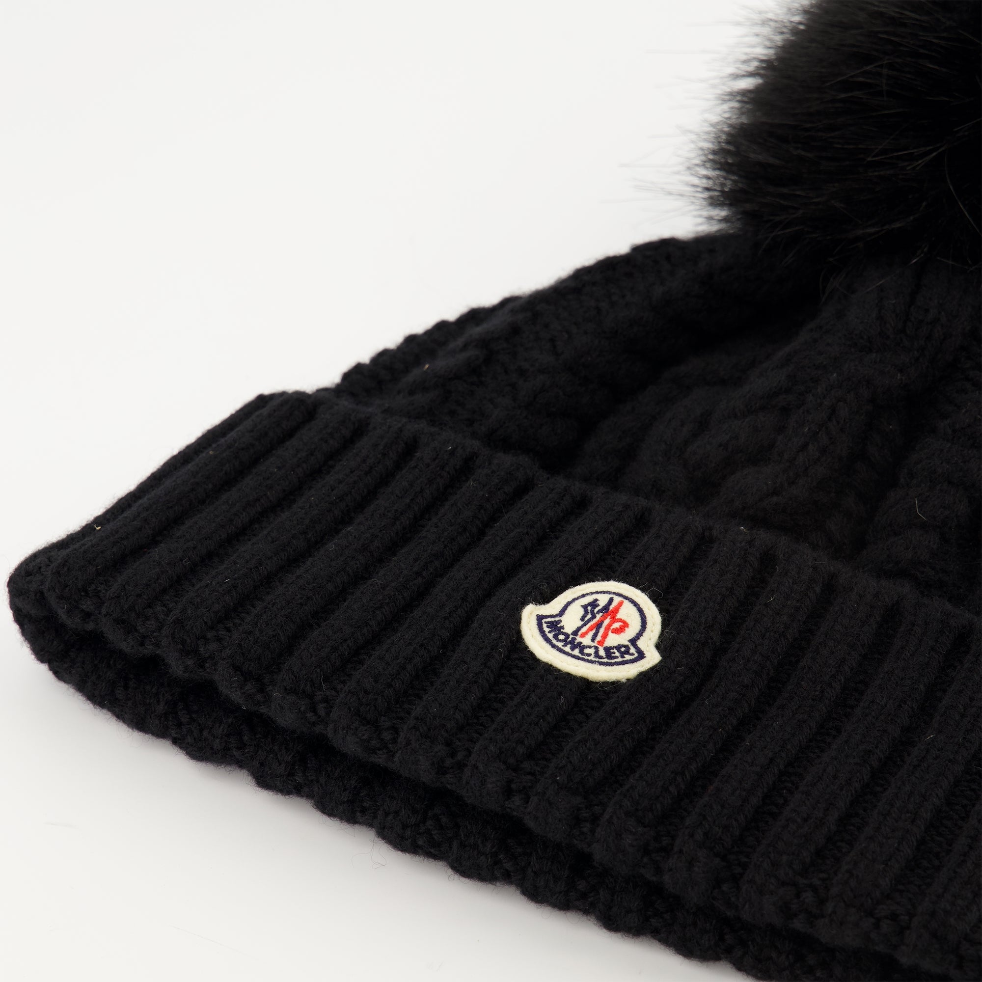 Cashmere Beanie with Pom-Pom