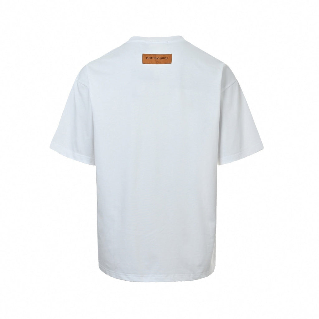 Embroidered Pastel Monogram Tee