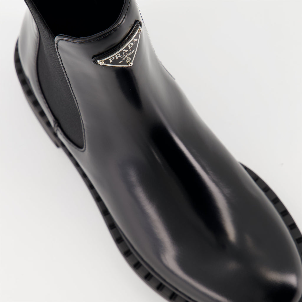 Patent Leather Ankle Boots