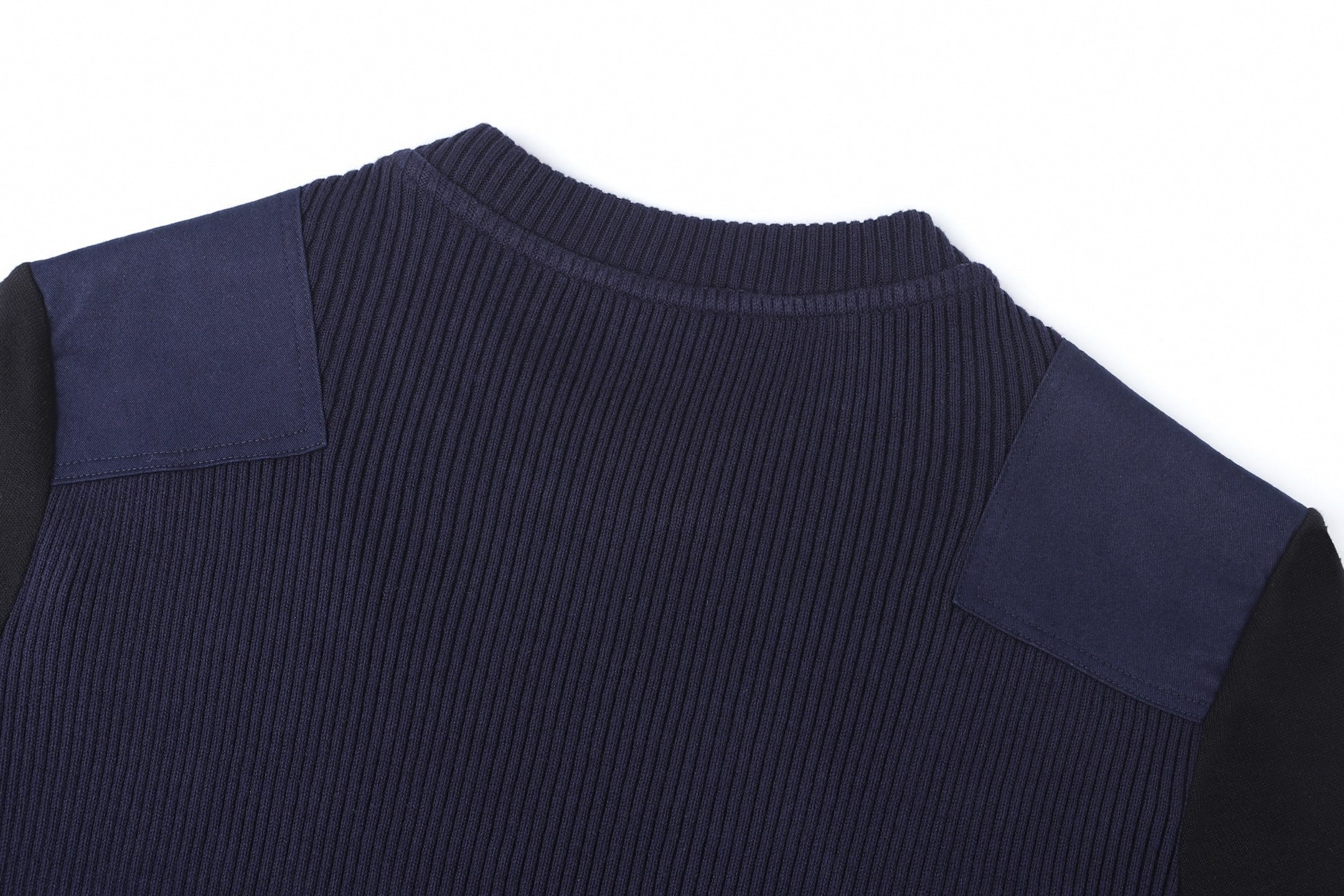 Contrast Panel Utility Sweater