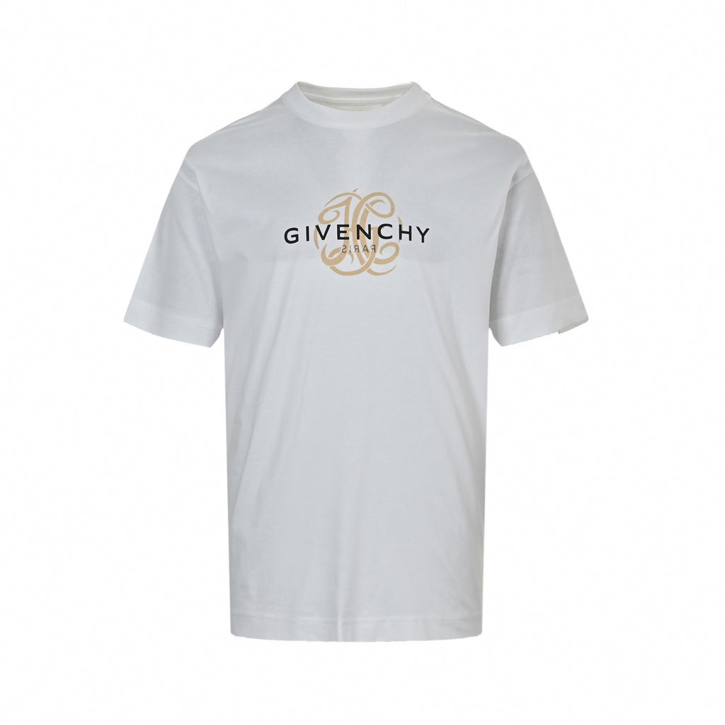 Calligraphic Monogram Logo T-Shirt | White