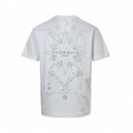 Mirrored Logo Celestial Print T-Shirt | White