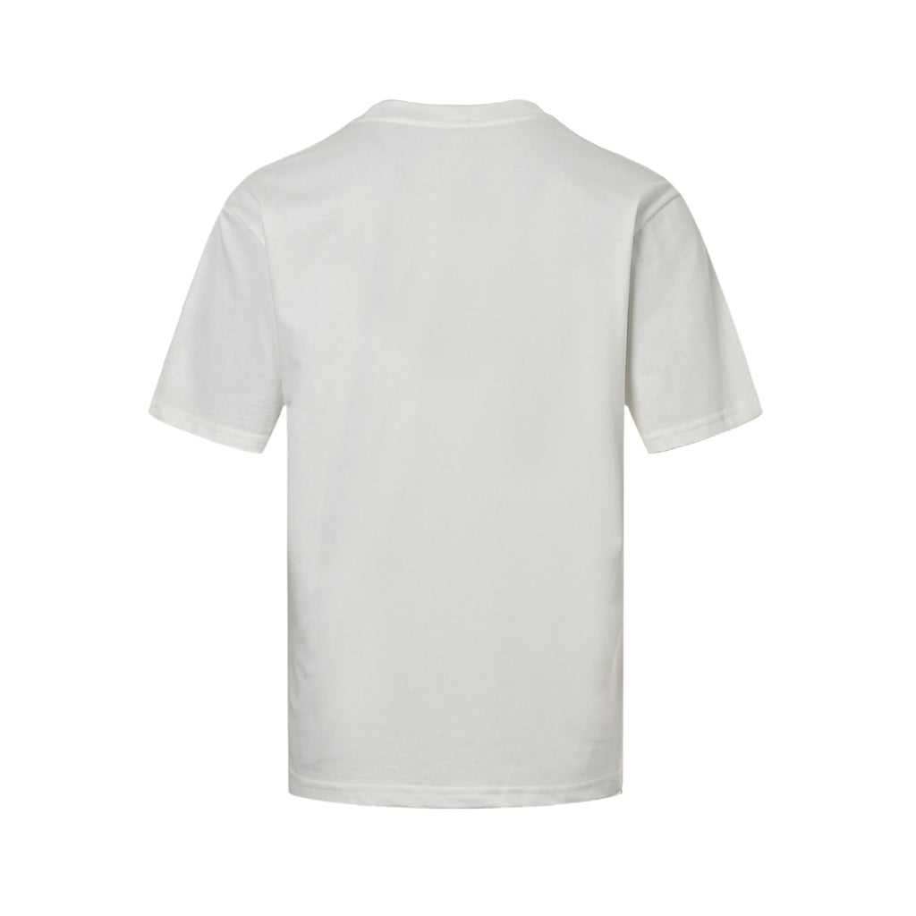 Oblique Jacquard Pocket T-Shirt | White