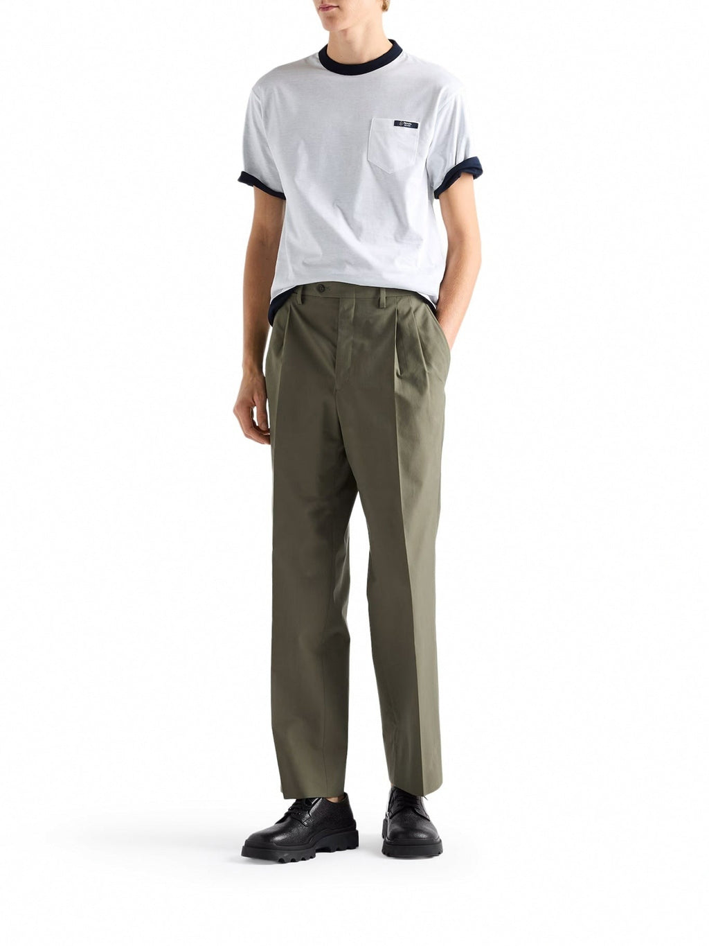 Reversible Pocket T-Shirt | White & Navy