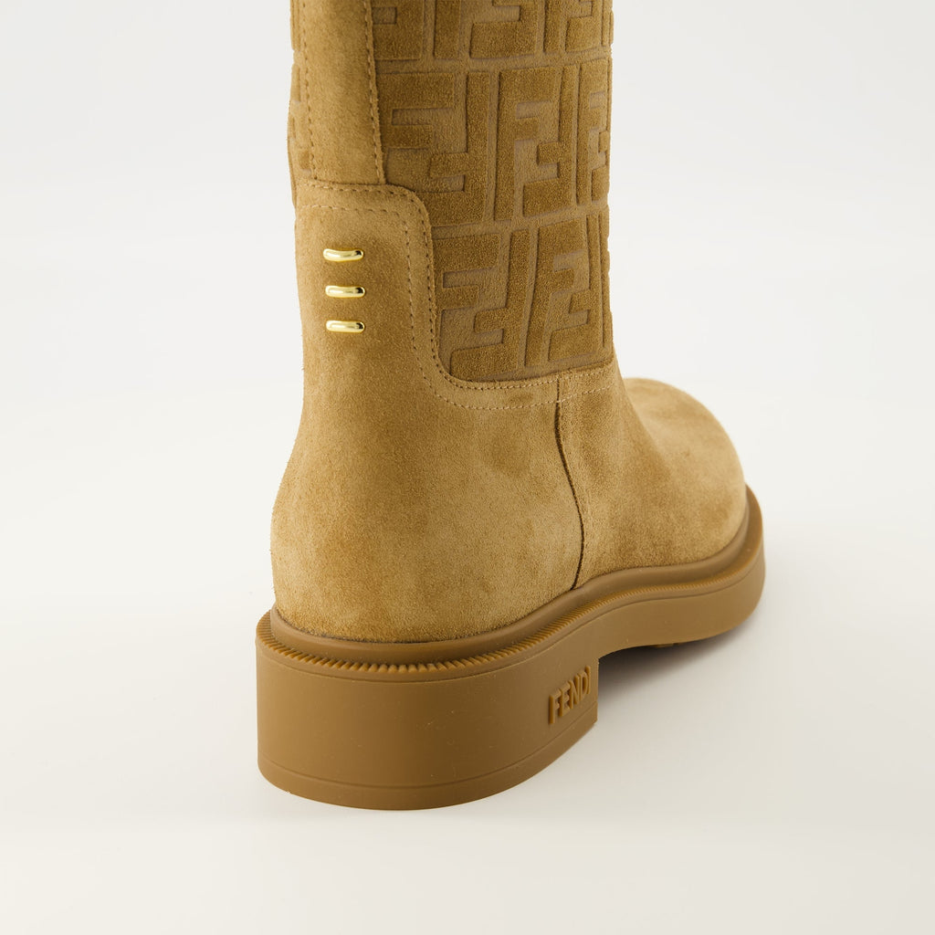 Filo Brown Suede Boots