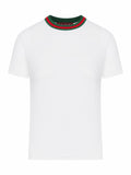 Signature Web Collar T-Shirt | White