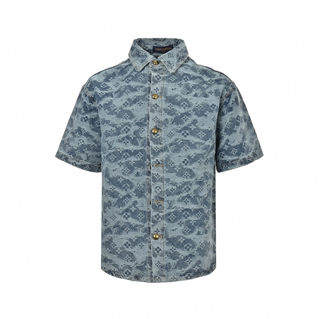 Monogram Denim Ensemble | Indigo Washed