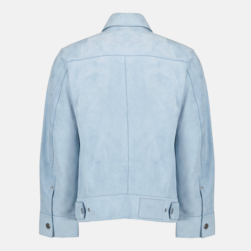 Blue Leather Jacket