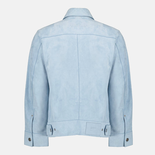 Blue Leather Jacket