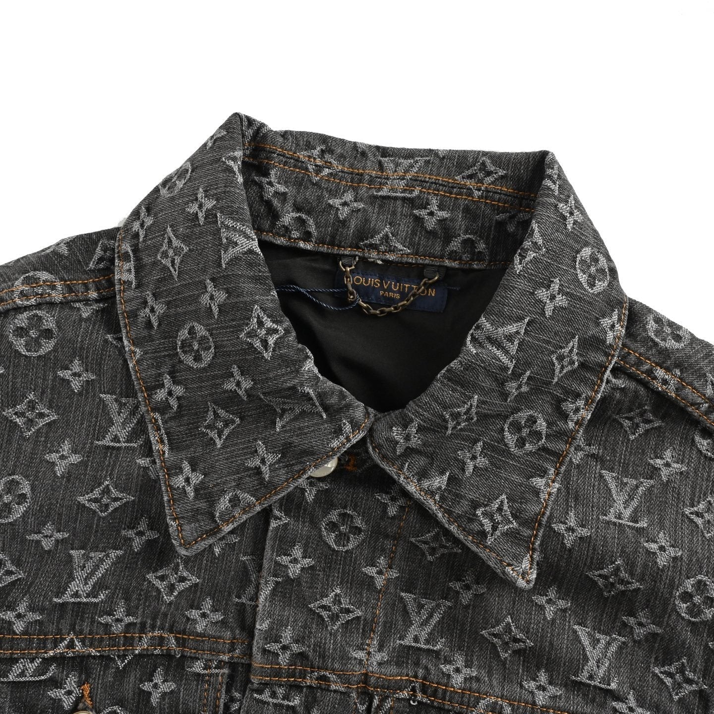 Monogram Denim Jacket | Washed Black