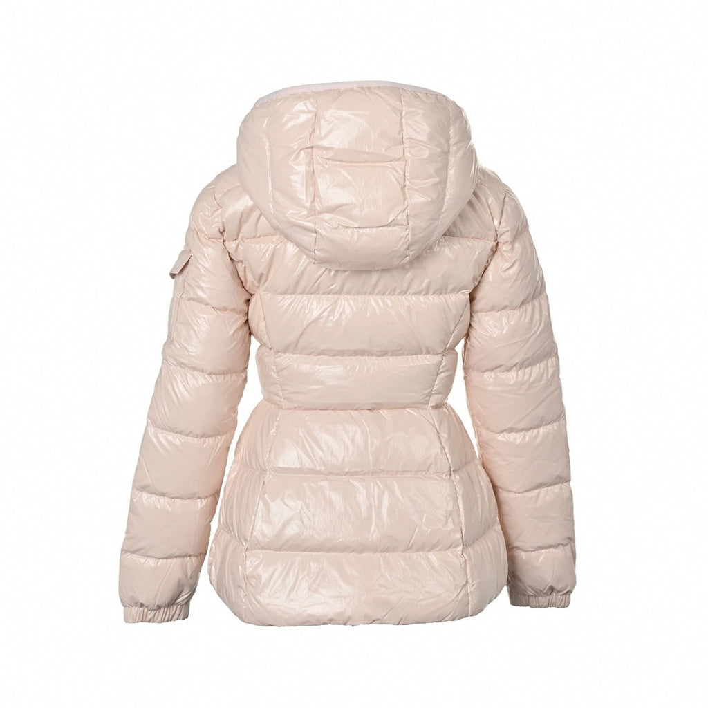 Glossy Hooded Puffer Jacket