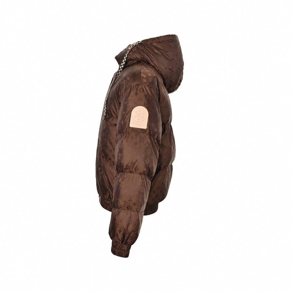 Monogram Jacquard Ski Puffer - Bronze