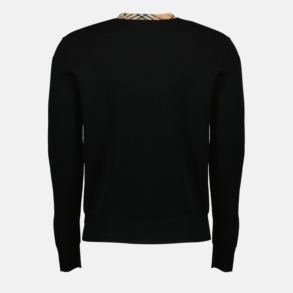 Check Wool Sweater