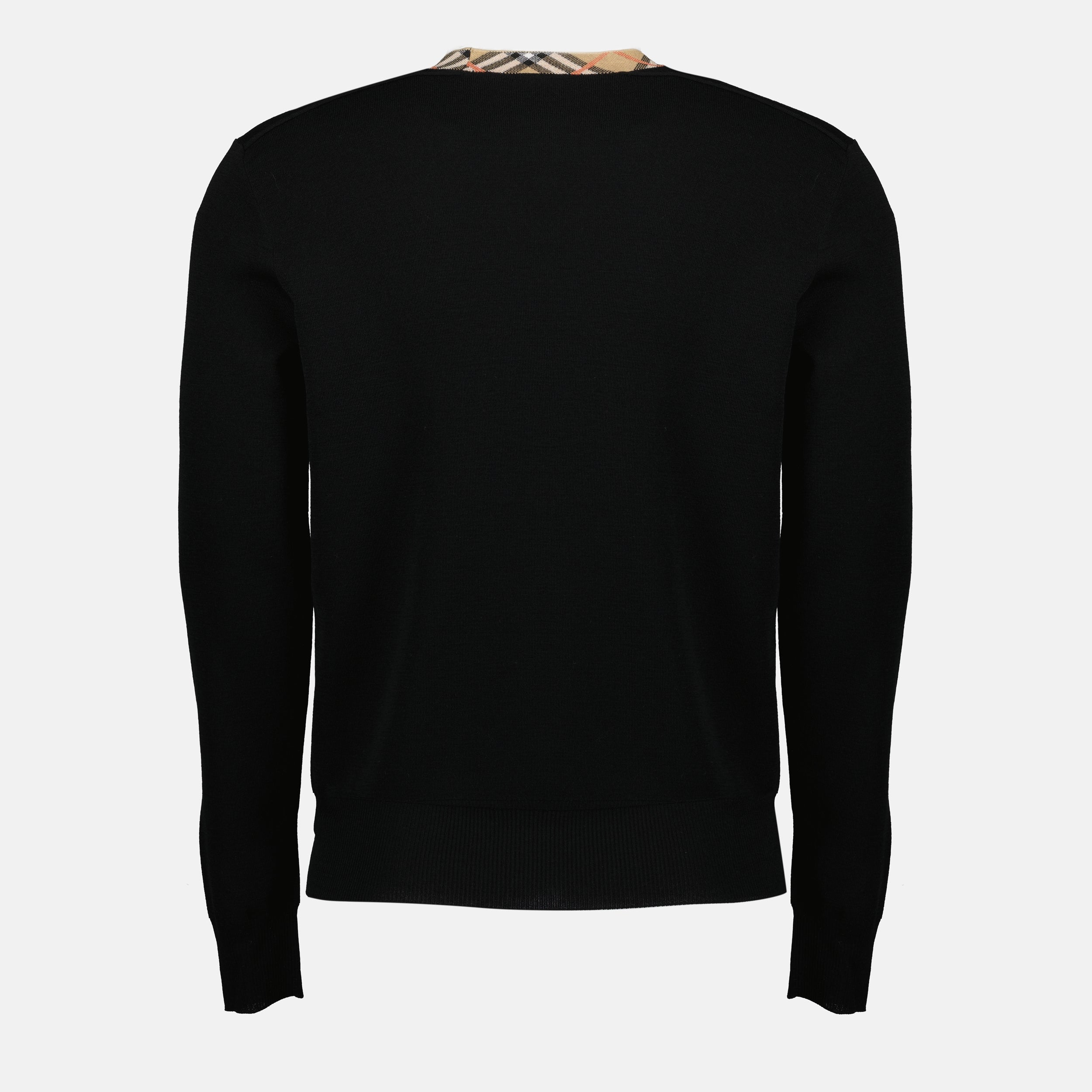Check Wool Sweater