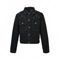 Distressed Monogram Denim Jacket
